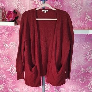 Madewell Women's Deep Red Cardigan